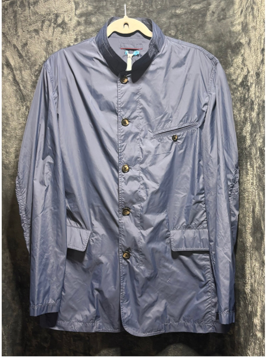 J. McLaughlin Other - J.McLaughlin Bryce Packable Nylon Jacket Steel Blue Travel NWT Men's Size Large